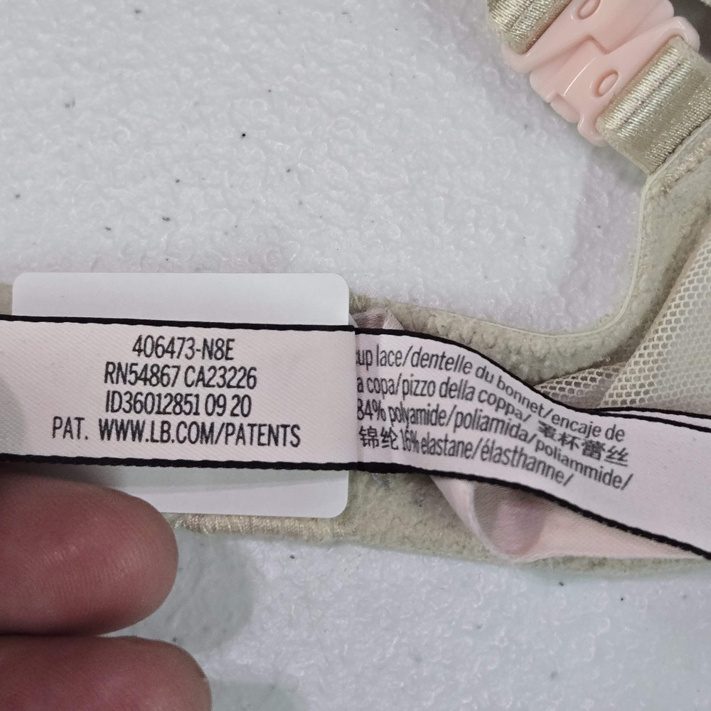 Victoria's Secret Women Bra 34D Beige Lined Demi Floral Underwired Lace‎ - Picture 4 of 11